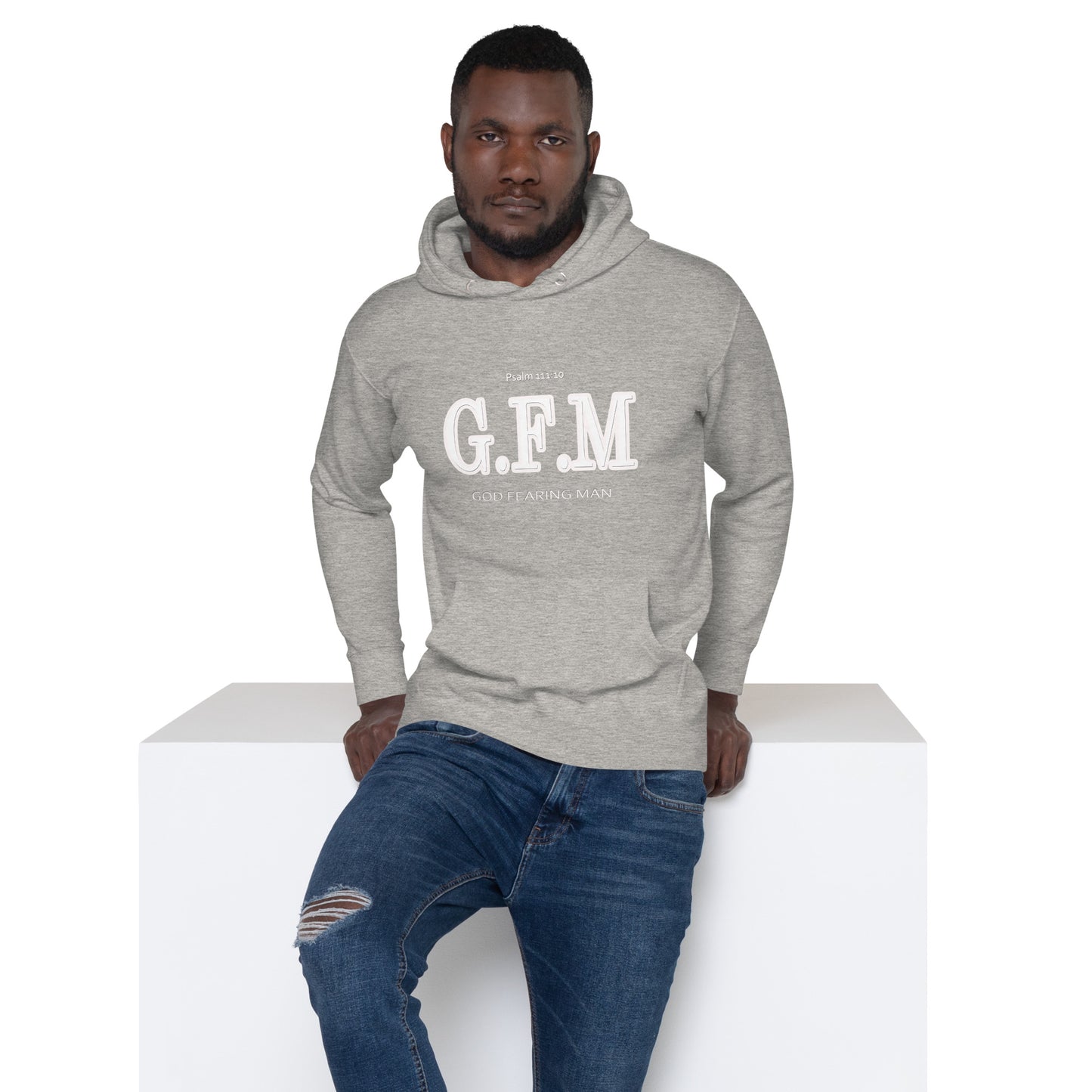 God Fearing Man "Bold Wht" Unisex Hoodie