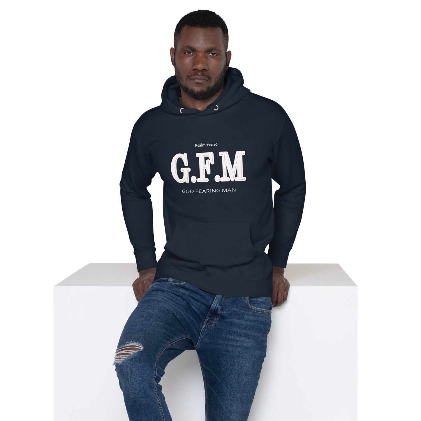 God Fearing Man "Bold Wht" Unisex Hoodie