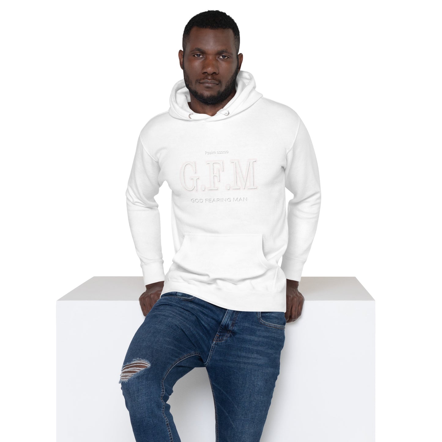 God Fearing Man "Bold Wht" Unisex Hoodie