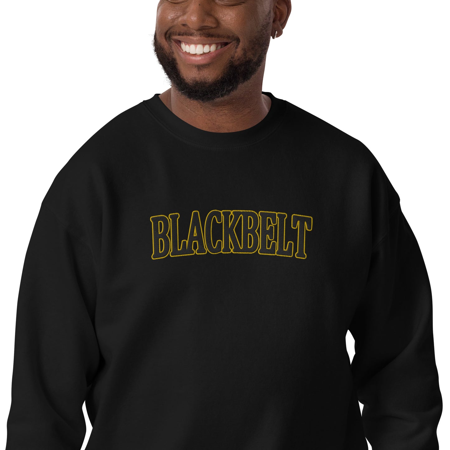 Embroidered Blackbelt Area Unisex Premium Sweatshirt