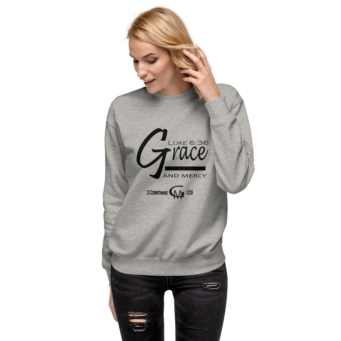 Grace and Mercy "Blk" Unisex Premium Sweatshirt