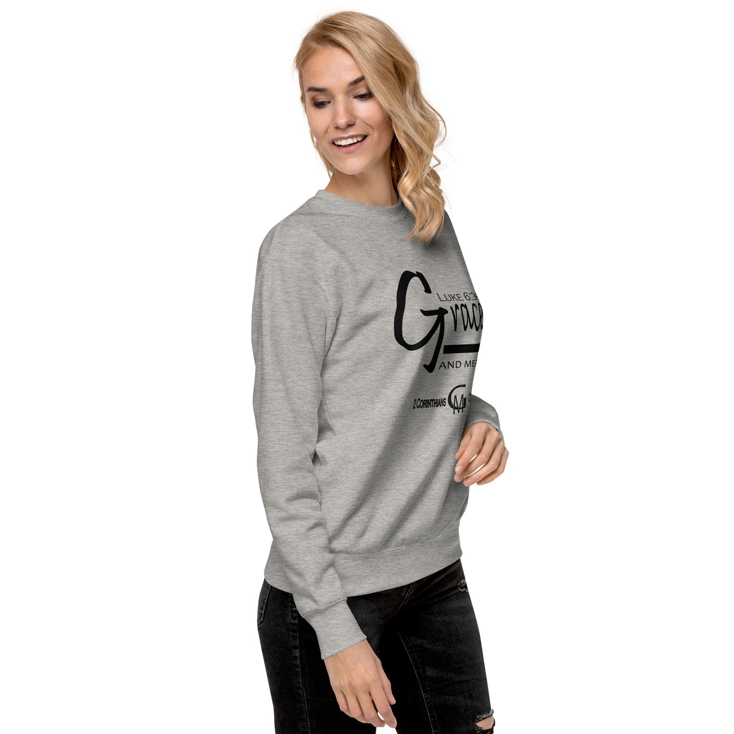 Grace and Mercy "Blk" Unisex Premium Sweatshirt