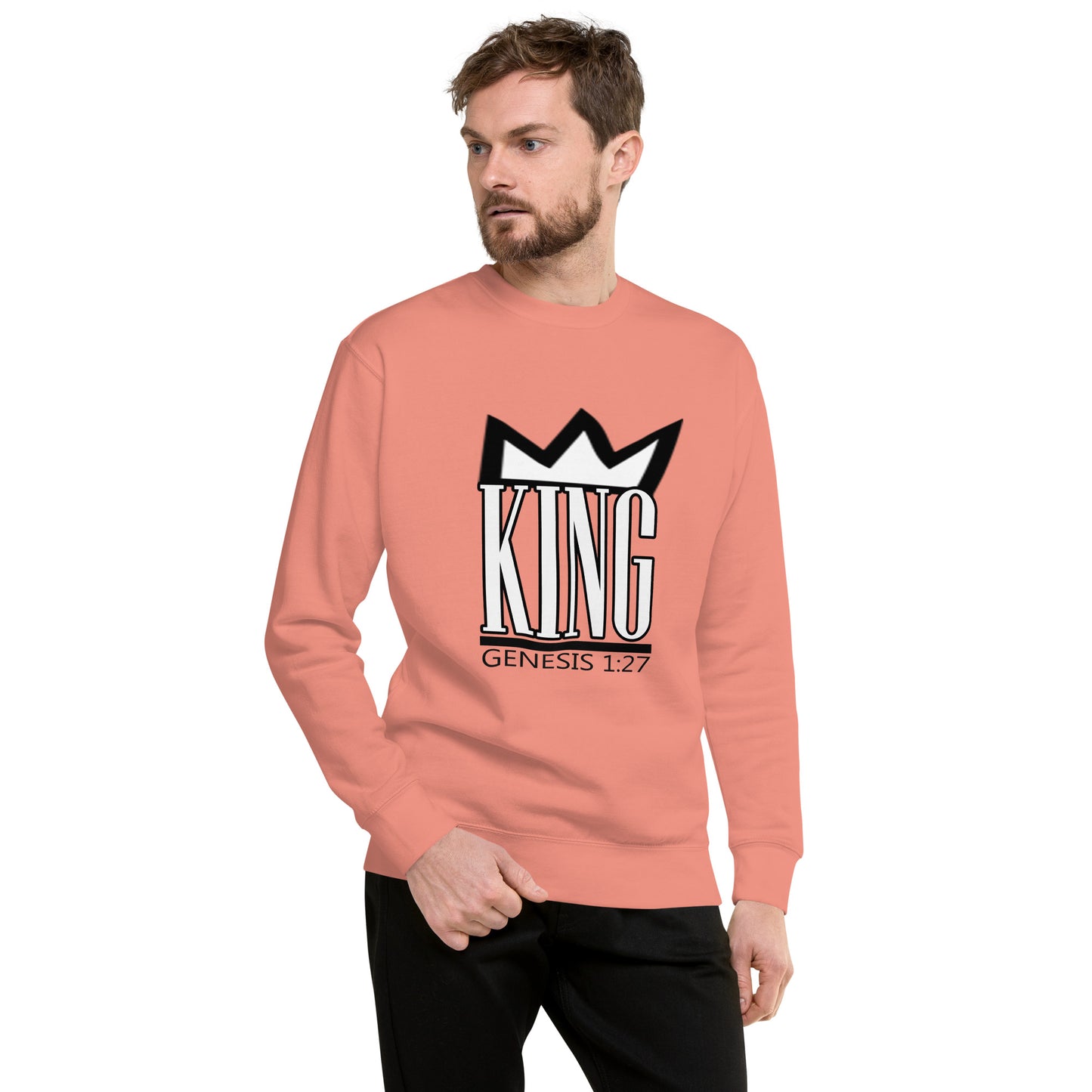 King "Genesis 1:27" Unisex Premium Sweatshirt