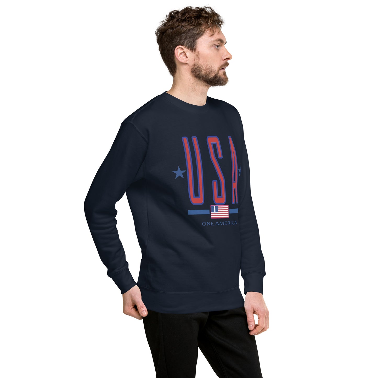 USA "One America" Unisex Premium Sweatshirt