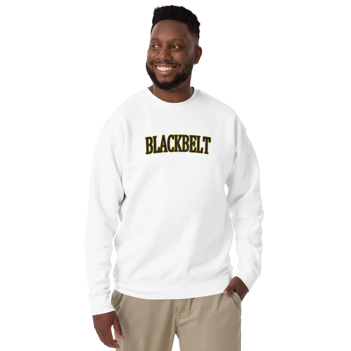 Embroidered Blackbelt Area Unisex Premium Sweatshirt