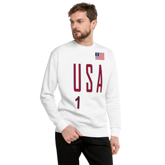 USA "One America" Unisex Premium Sweatshirt