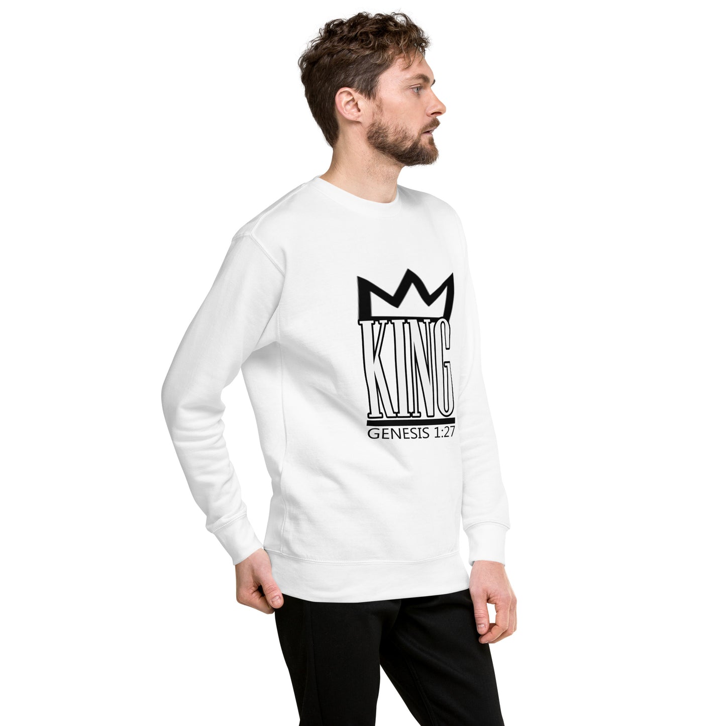 King "Genesis 1:27" Unisex Premium Sweatshirt