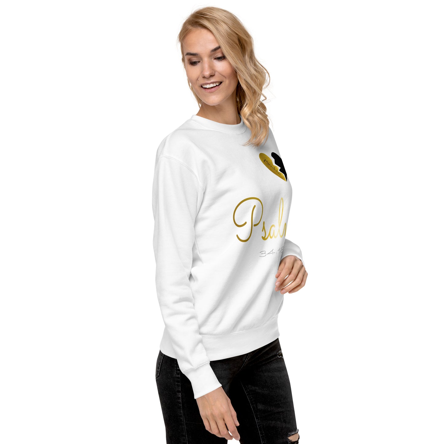 Brokenhearted "Psalm 34:18 Unisex Premium Sweatshirt