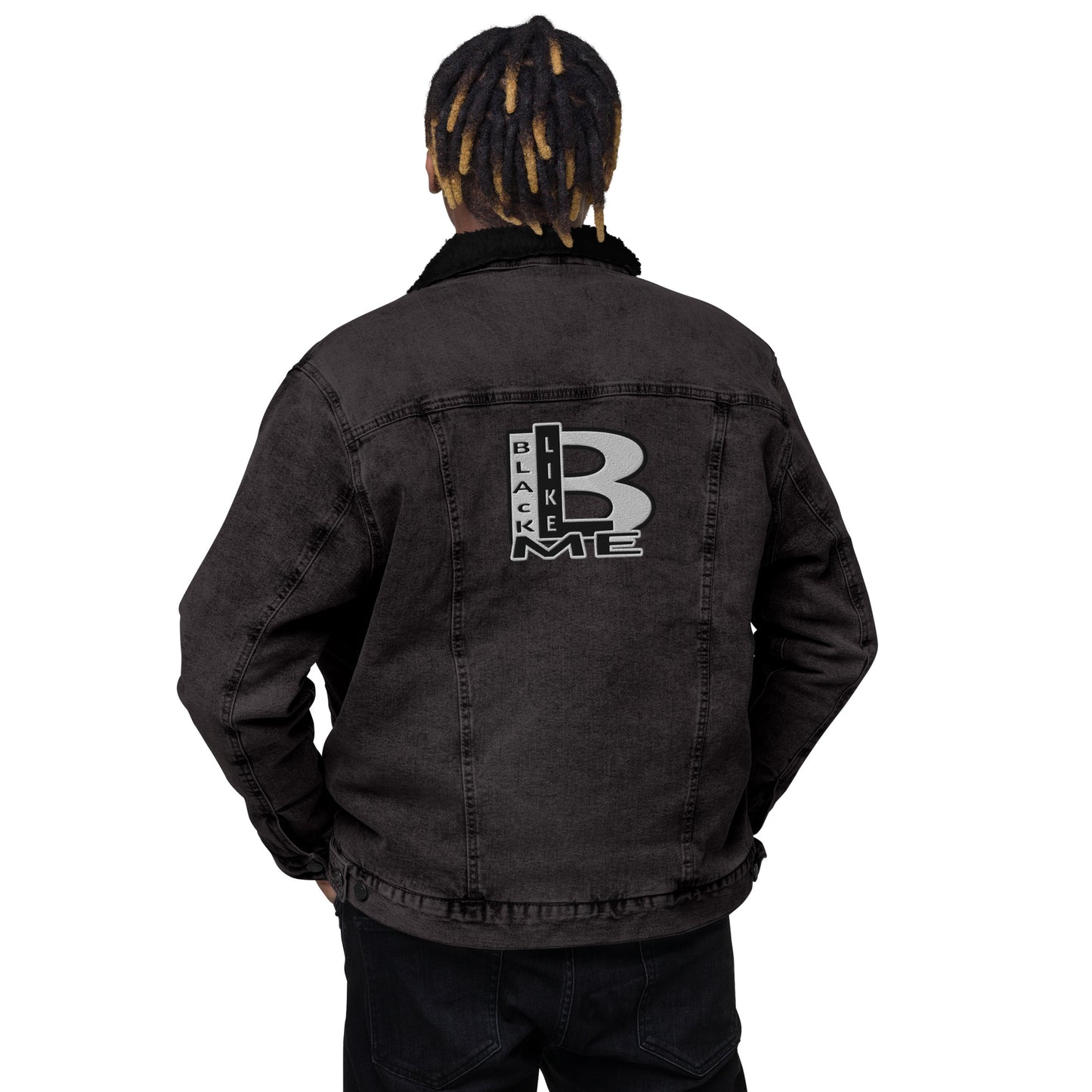 Black Like Me "Pride" Unisex Denim Sherpa Jacket