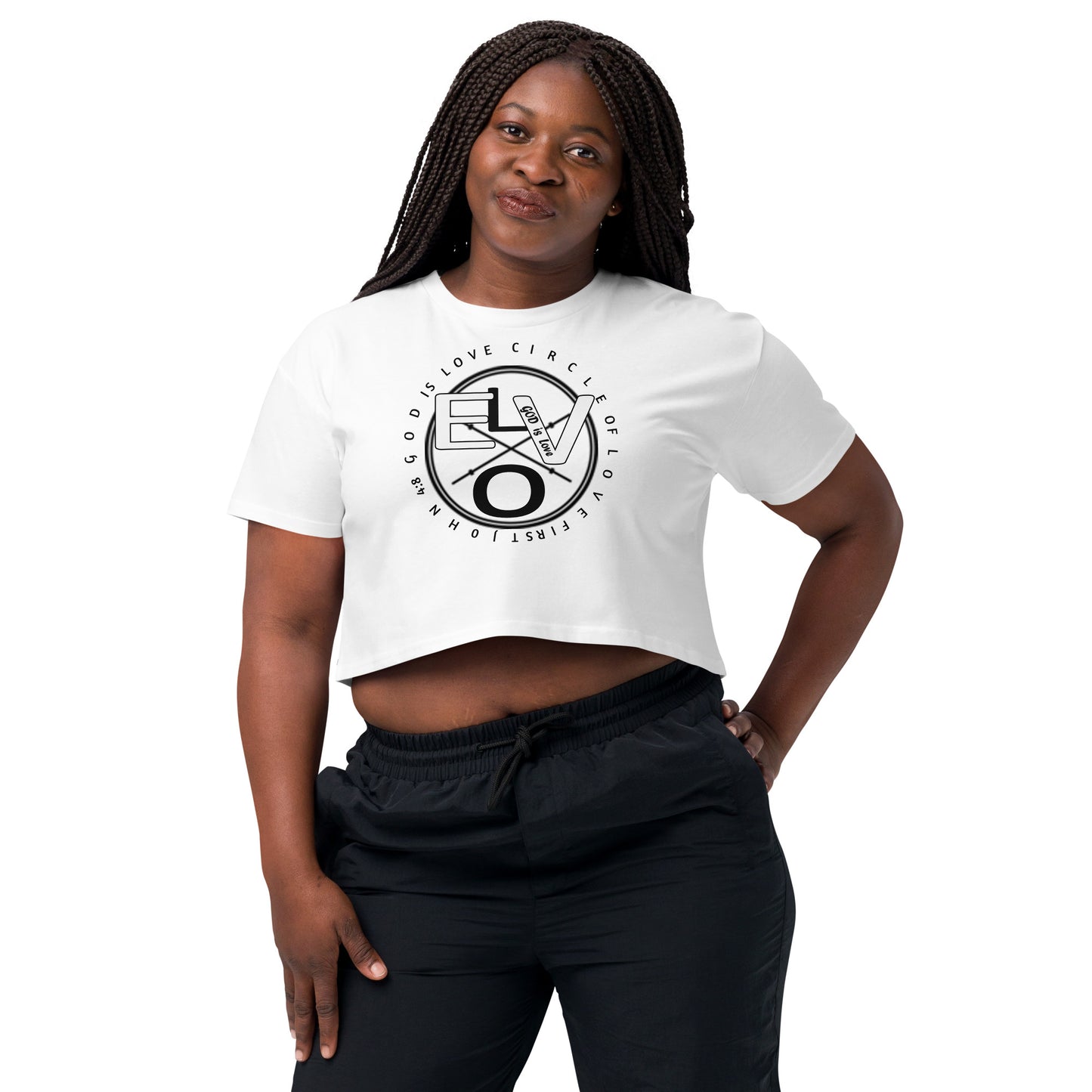 Circle of Love Women’s crop top