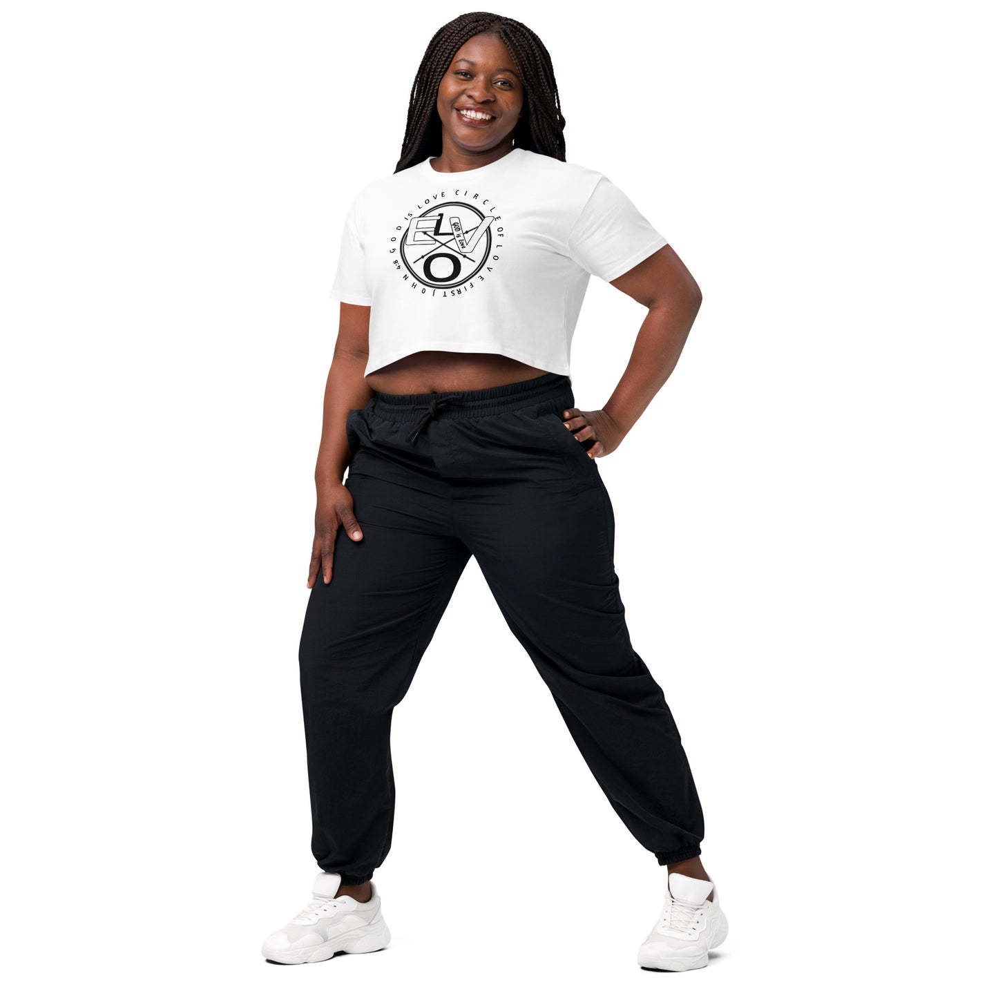 Circle of Love Women’s crop top