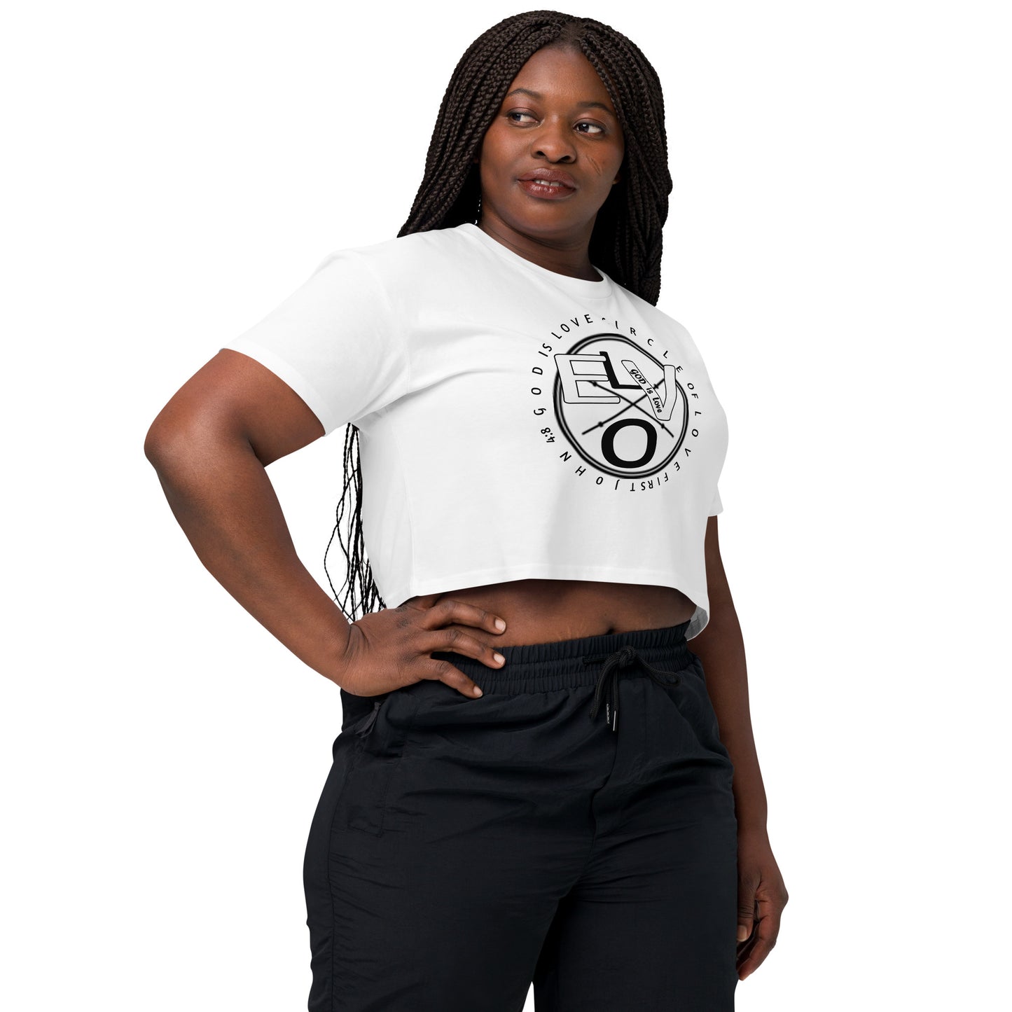 Circle of Love Women’s crop top