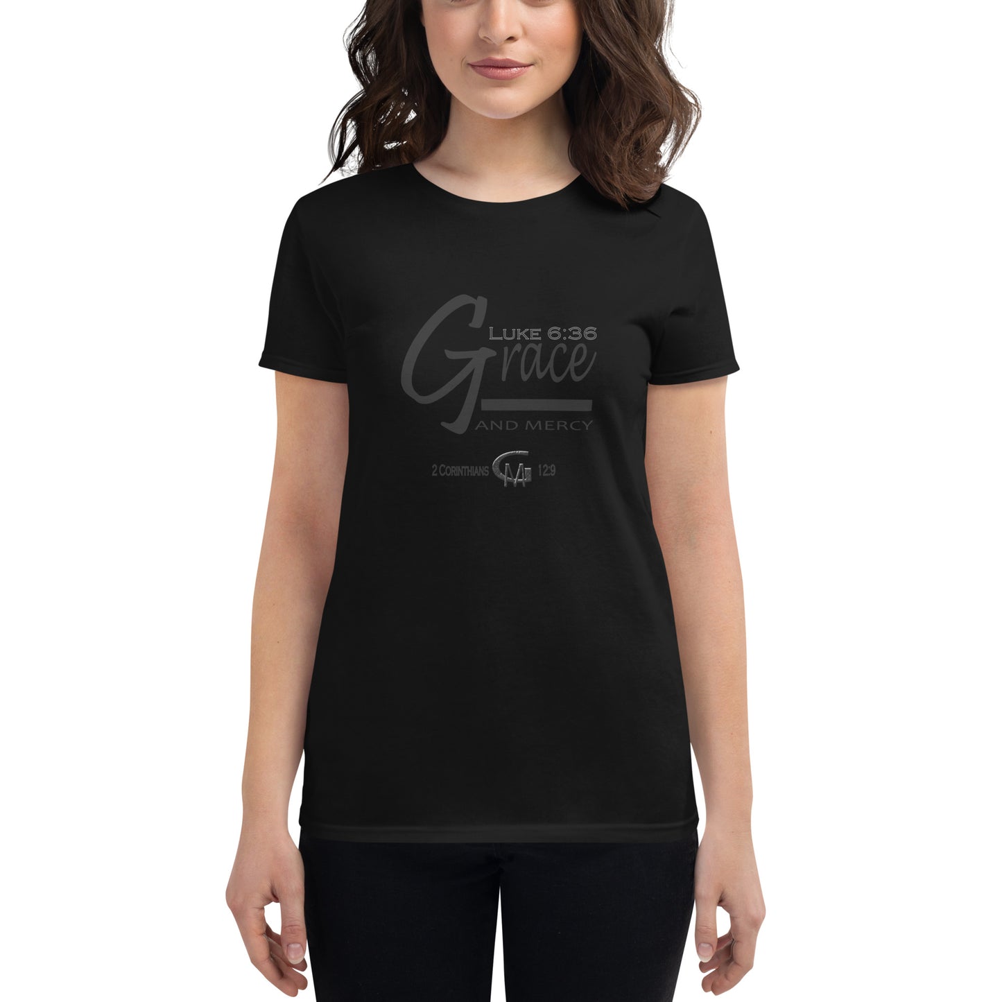 Grace and Mercy "Blk" Women's short sleeve t-shirt