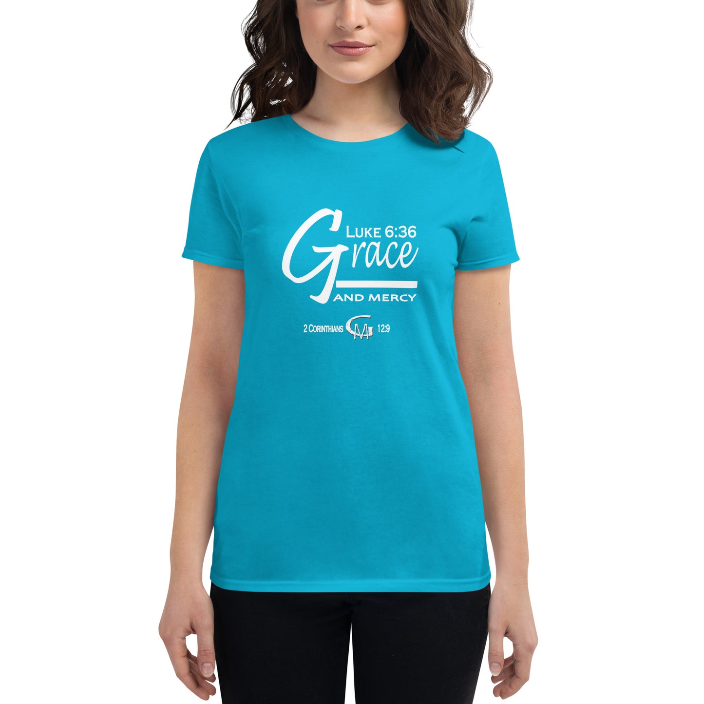 Grace and Mercy Wht Women's short sleeve t-shirt