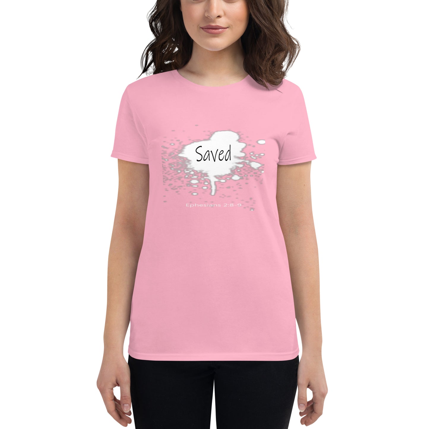 White Splash "Saved" Women's short sleeve t-shirt