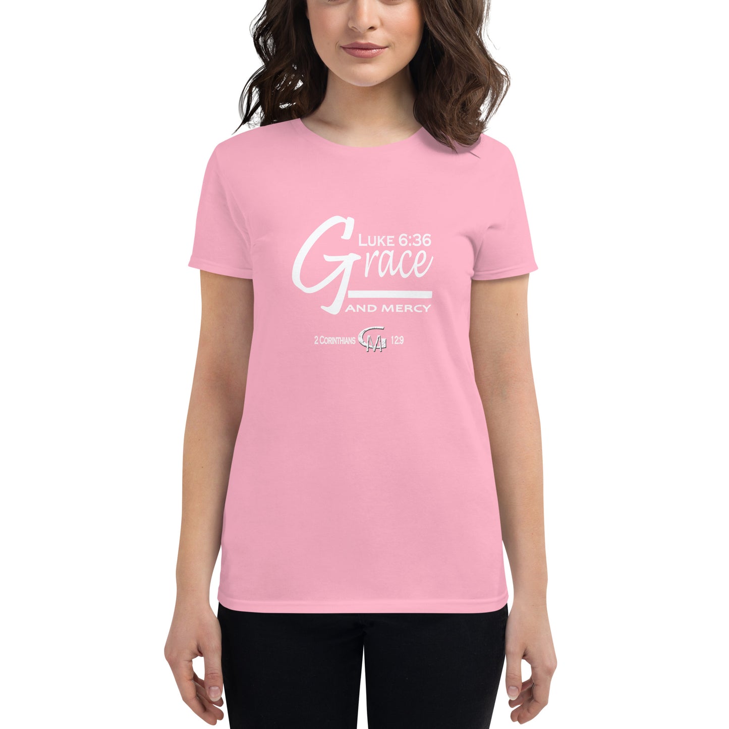 Grace and Mercy Wht Women's short sleeve t-shirt