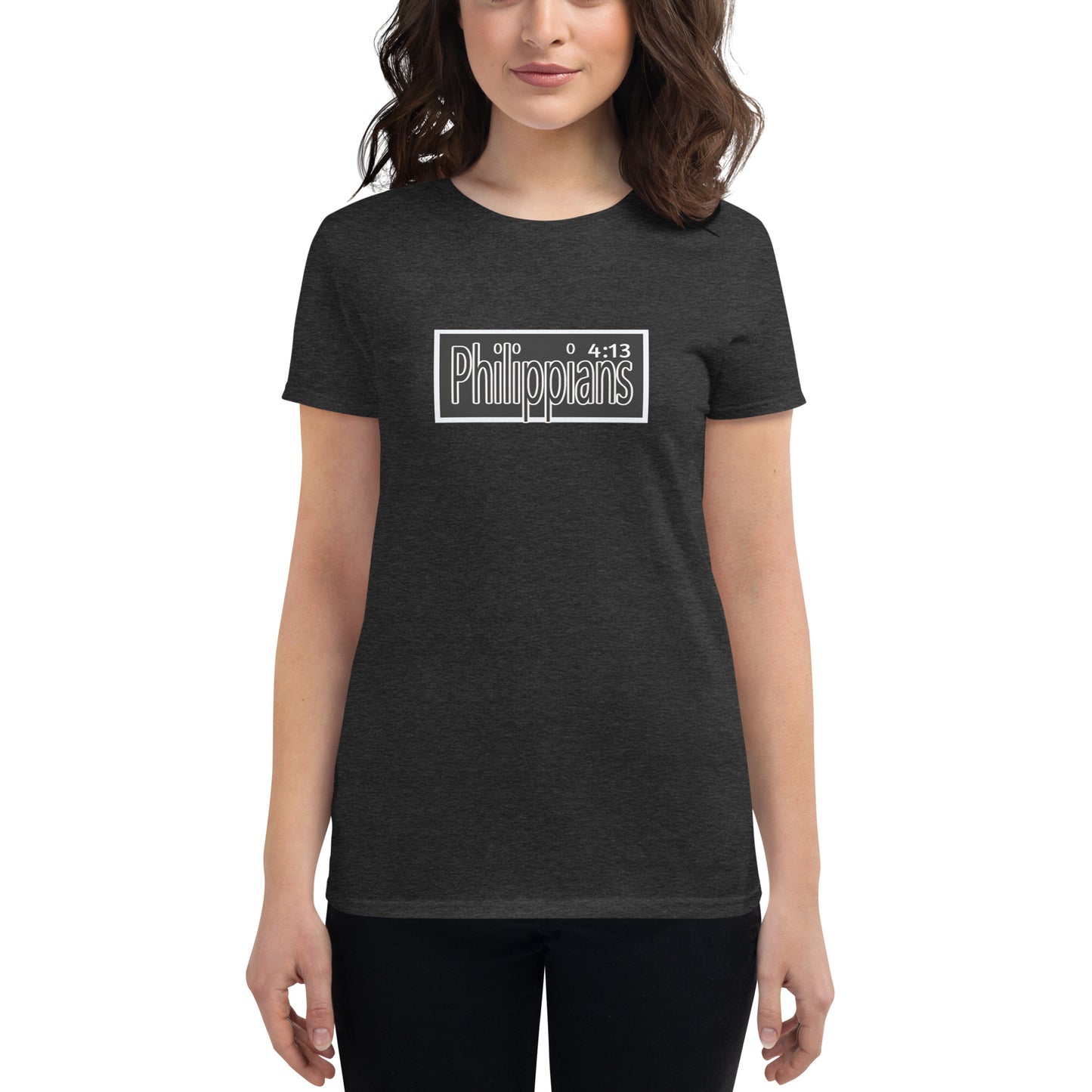 Philippians 4:13 "Block" Women's short sleeve t-shirt