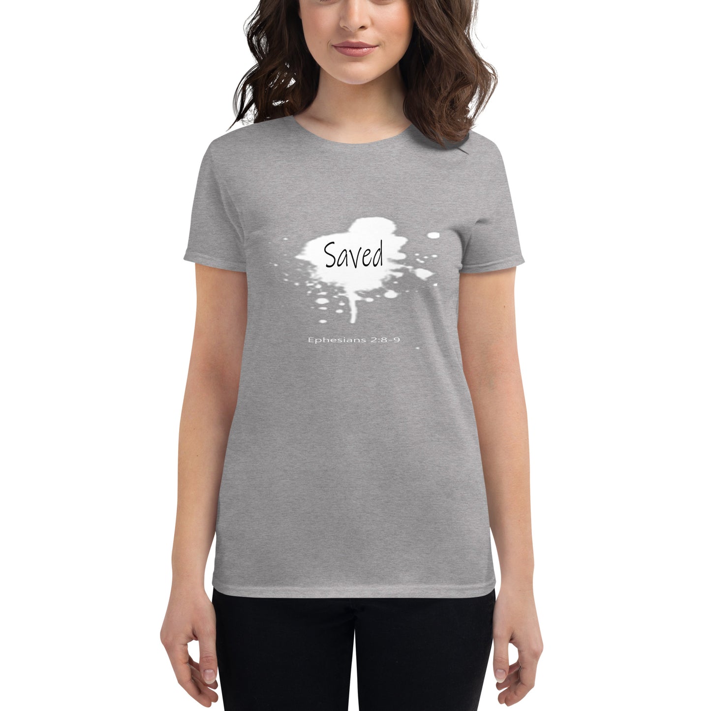 White Splash "Saved" Women's short sleeve t-shirt