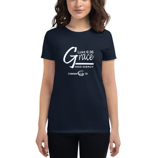 Grace and Mercy Wht Women's short sleeve t-shirt