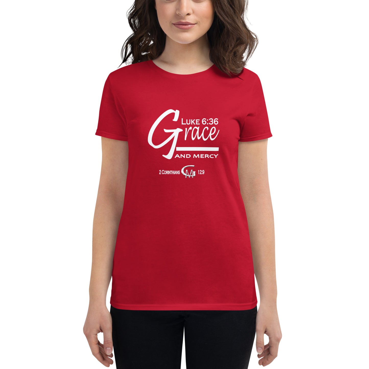 Grace and Mercy Wht Women's short sleeve t-shirt