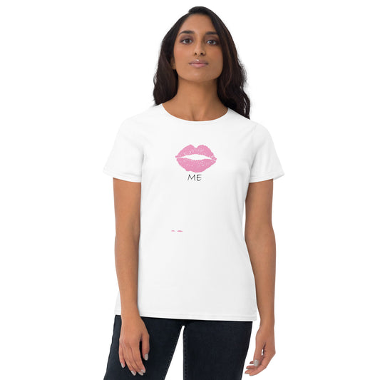 Kiss Me "Pink Lip" Women's short sleeve t-shirt